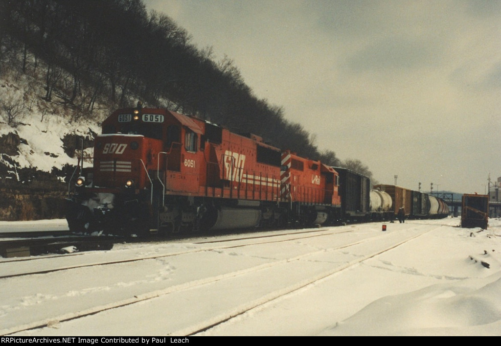 Manifest rolls west as it departs the yard